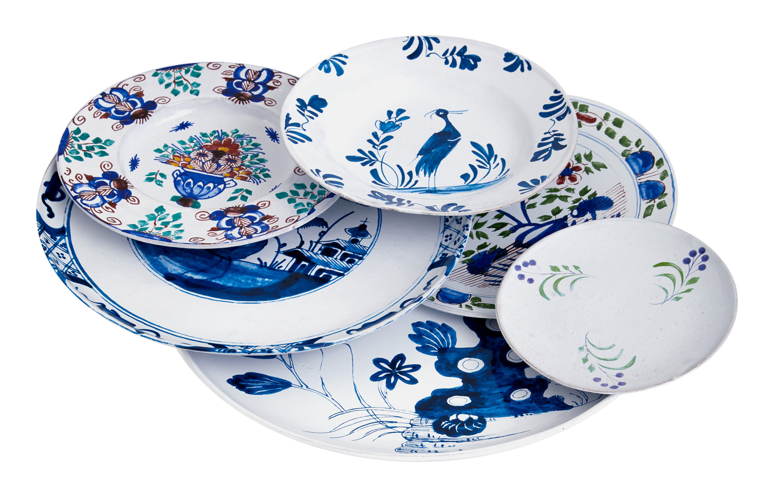 Astier de Villatte Heron Peony Bristol Dish