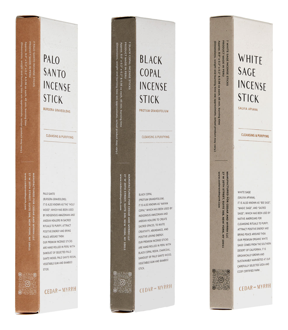 Cedar & Myrrh Incense
