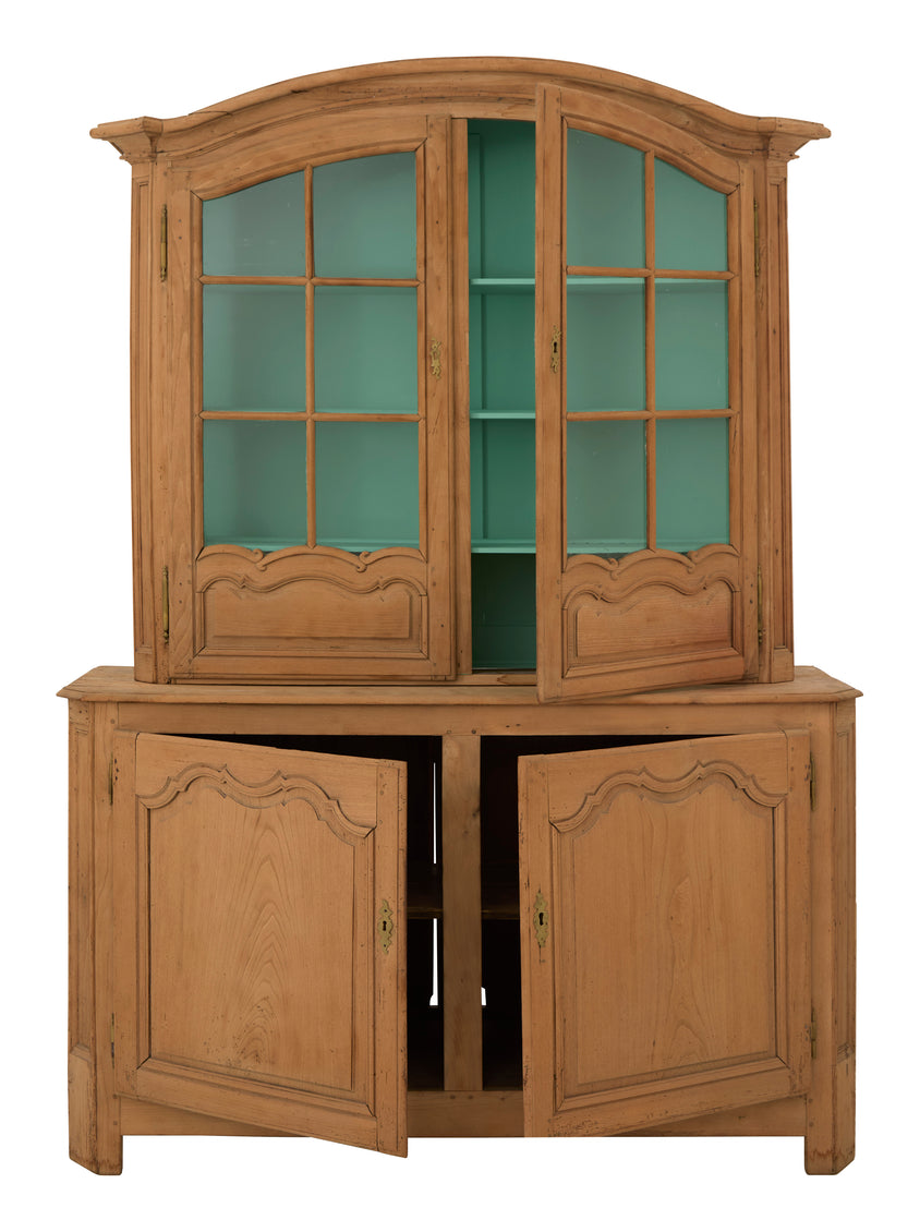 Antique Wood Breakfront