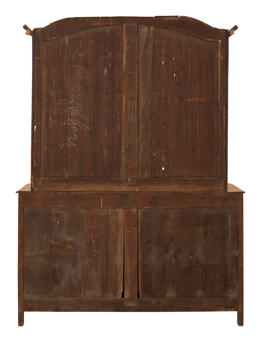 Antique Wood Breakfront