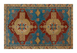Vintage Caucasian Rug - 5'7" x 4'