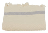 Hammam Grey Zigzag Towels