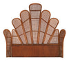 Vintage Rattan Winged Headboard