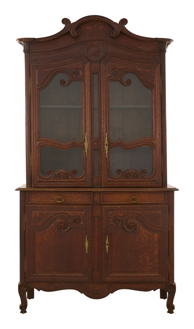 Antique Wood Breakfront