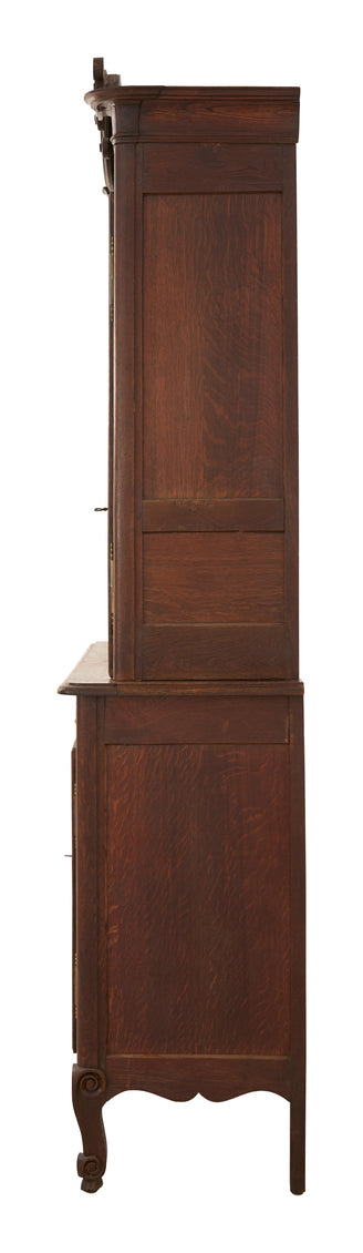 Antique Wood Breakfront