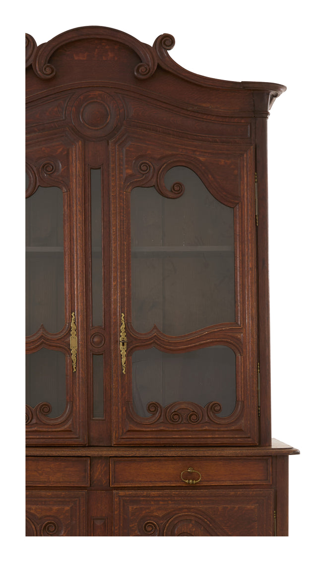 Antique Wood Breakfront
