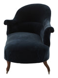 Antique Napoleon III Mohair Chaise Lounge