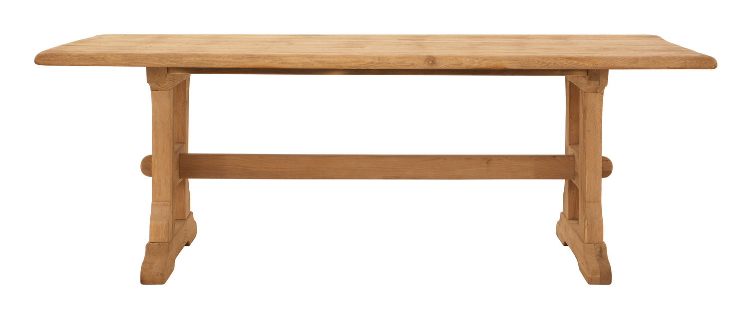 Vintage Oak Trestle Table