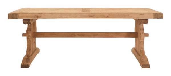 Antique Stripped Oak Trestle Table