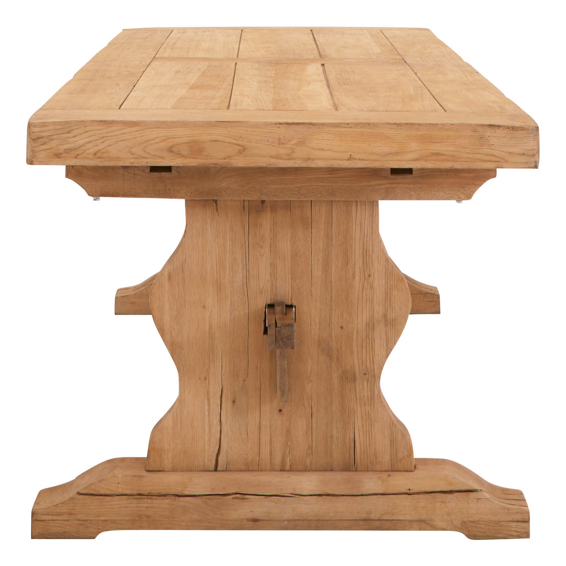 Antique Stripped Oak Trestle Table