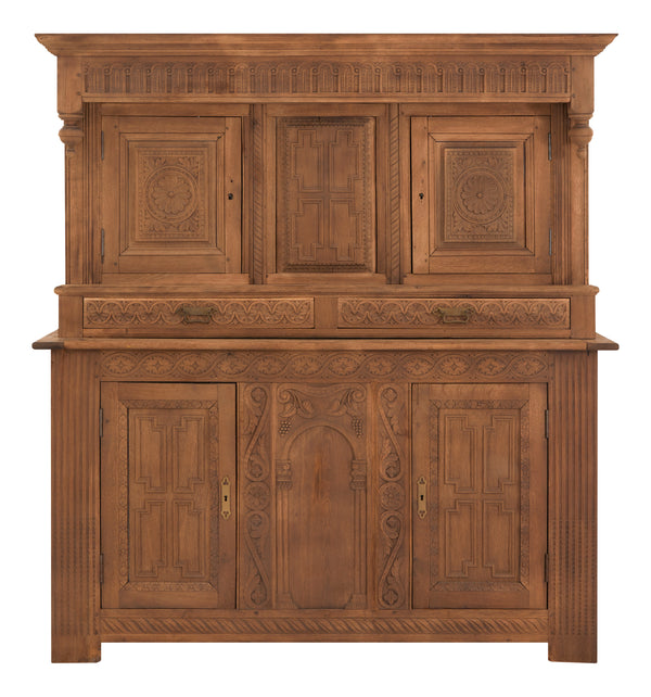 Antique English Oak Cabinet