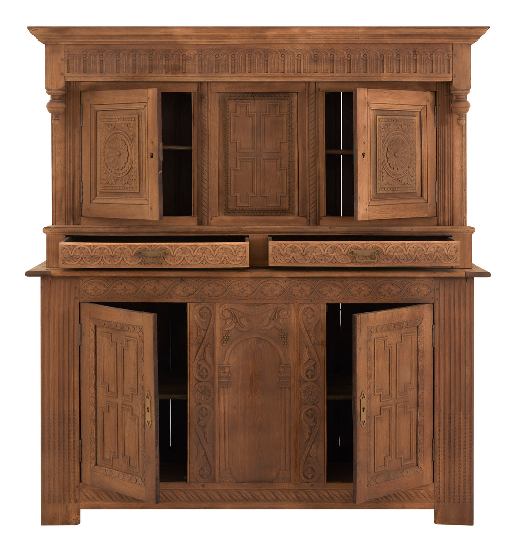 Antique English Oak Cabinet