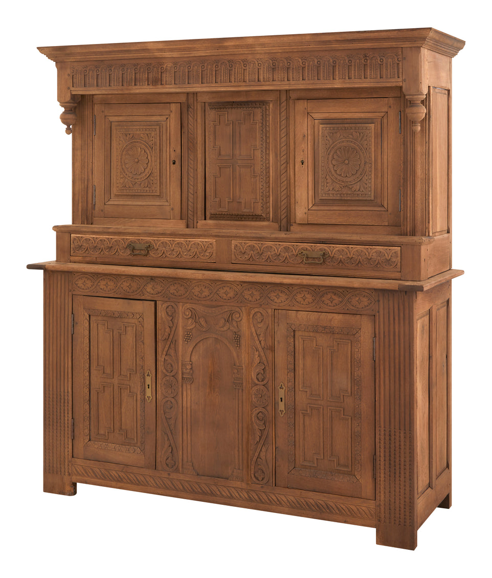 Antique English Oak Cabinet
