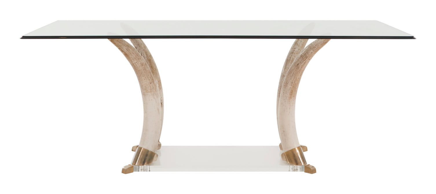 Vintage Faux Tusk Dining Table