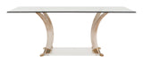 Vintage Faux Tusk Dining Table