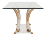 Vintage Faux Tusk Dining Table