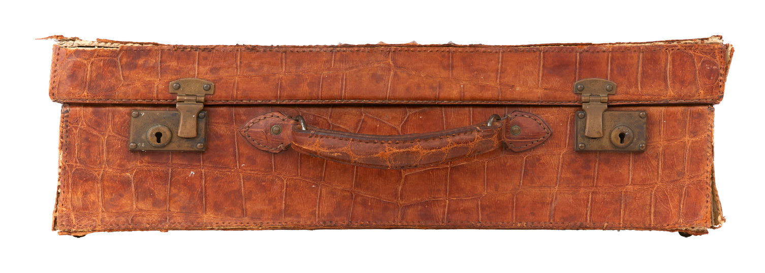 Antique Alligator Valise