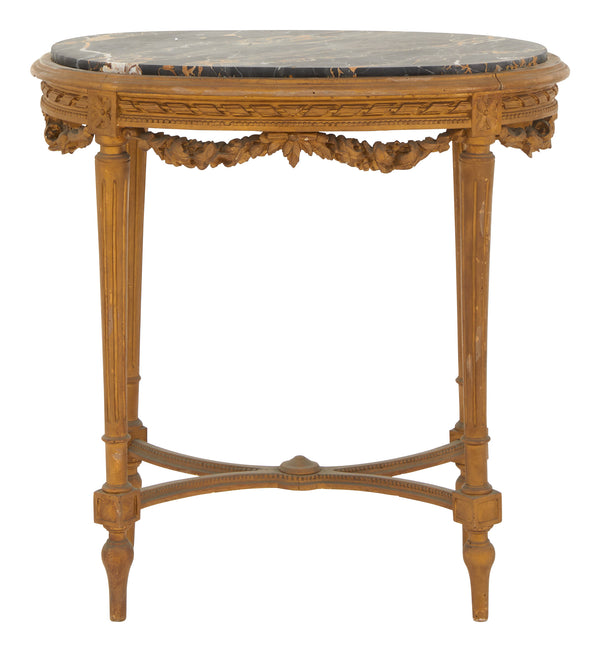 Vintage Gilt Oval Table