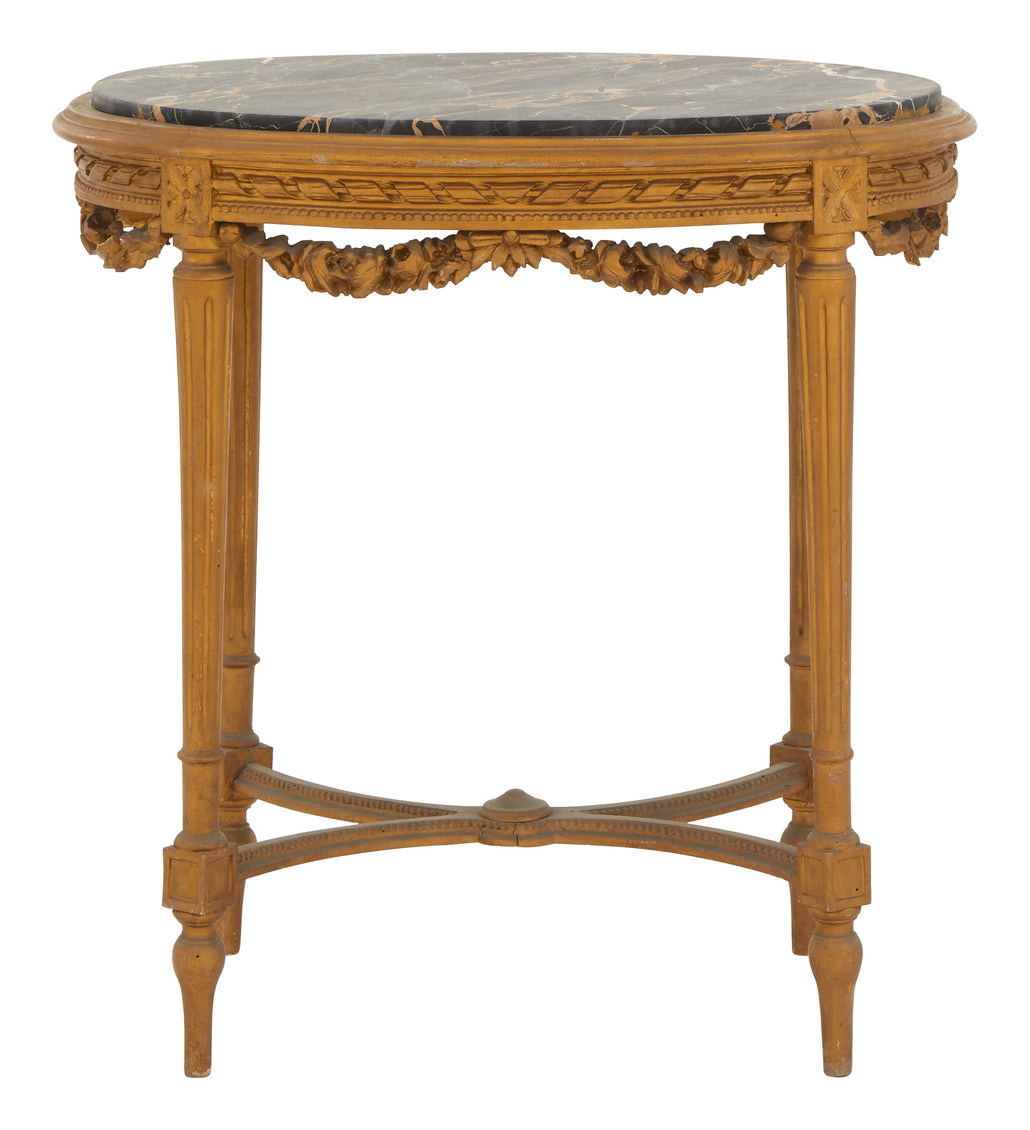 Vintage Gilt Oval Table