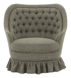 Vintage Tufted Linen Chair