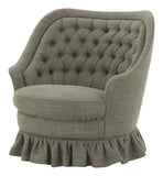Vintage Tufted Linen Chair