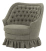 Vintage Tufted Linen Chair