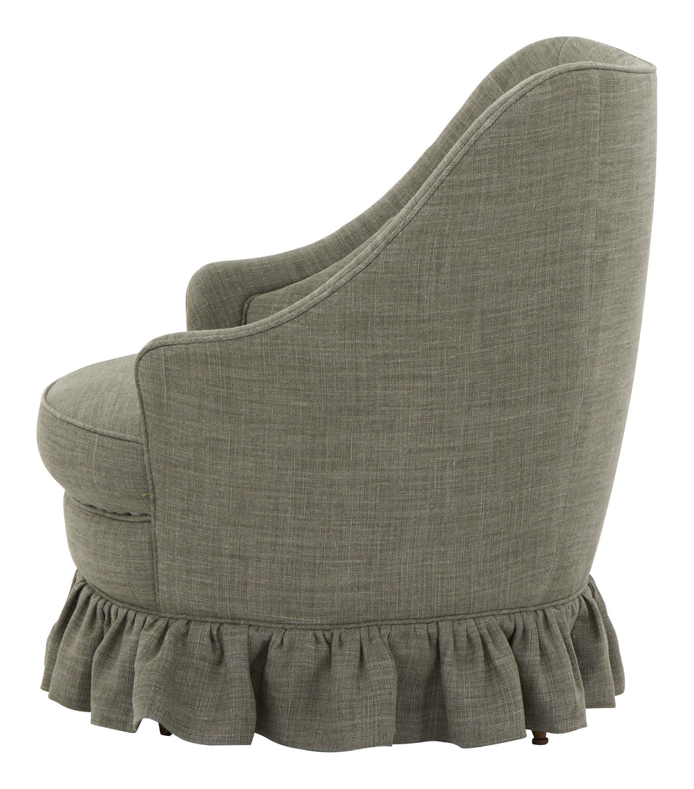 Vintage Tufted Linen Chair
