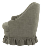 Vintage Tufted Linen Chair