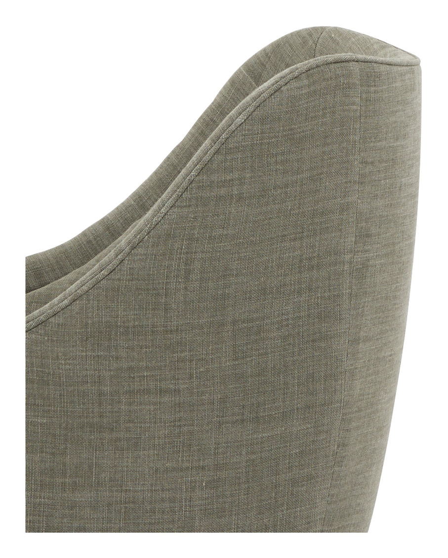 Vintage Tufted Linen Chair