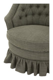 Vintage Tufted Linen Chair