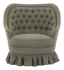 Vintage Tufted Linen Chair