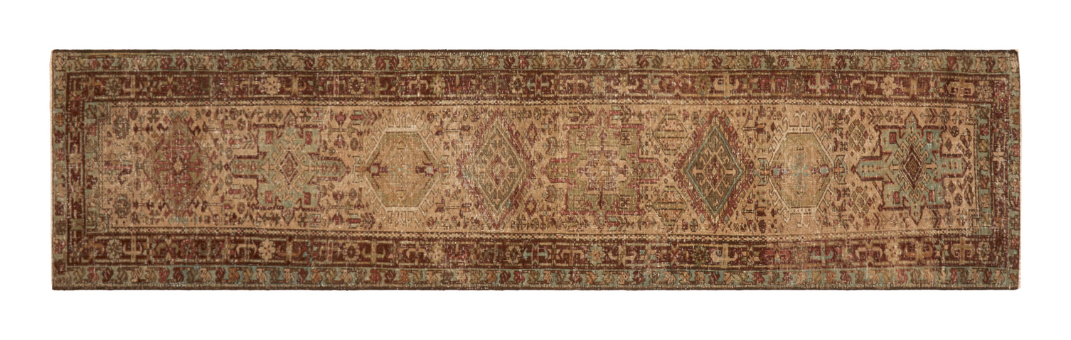 Vintage Karaje Rug - 10'10" x 2'7"