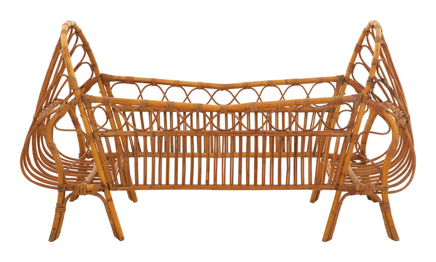Vintage Rattan Bed