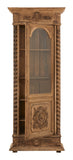 Antique Carved Wood Vitrine