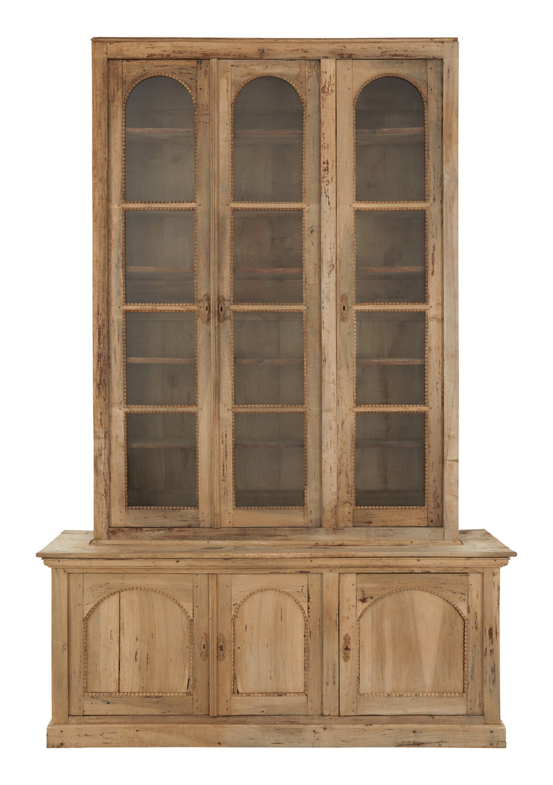 Antique Wood Breakfront