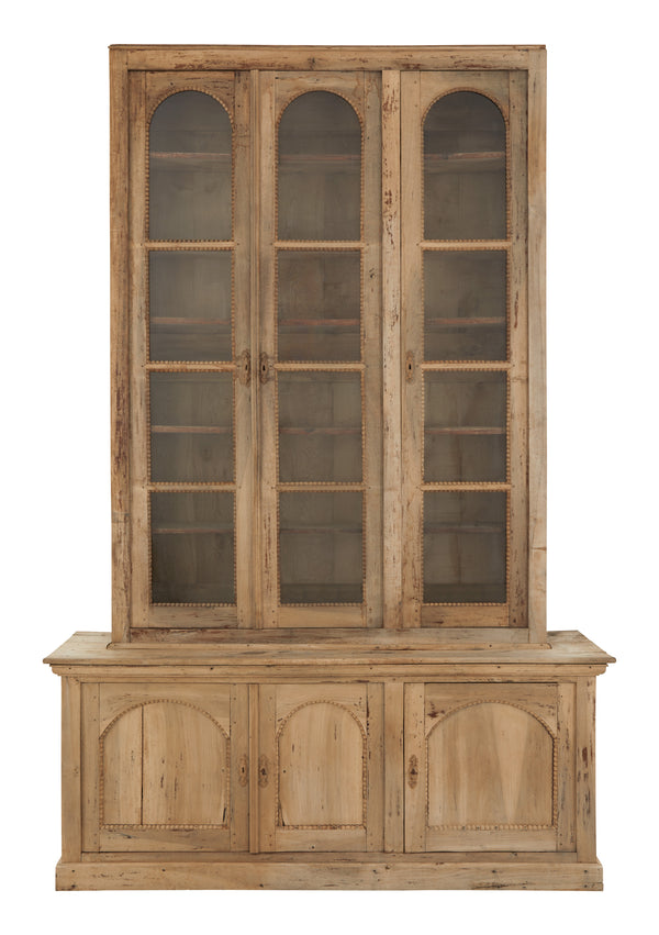 Antique Wood Breakfront