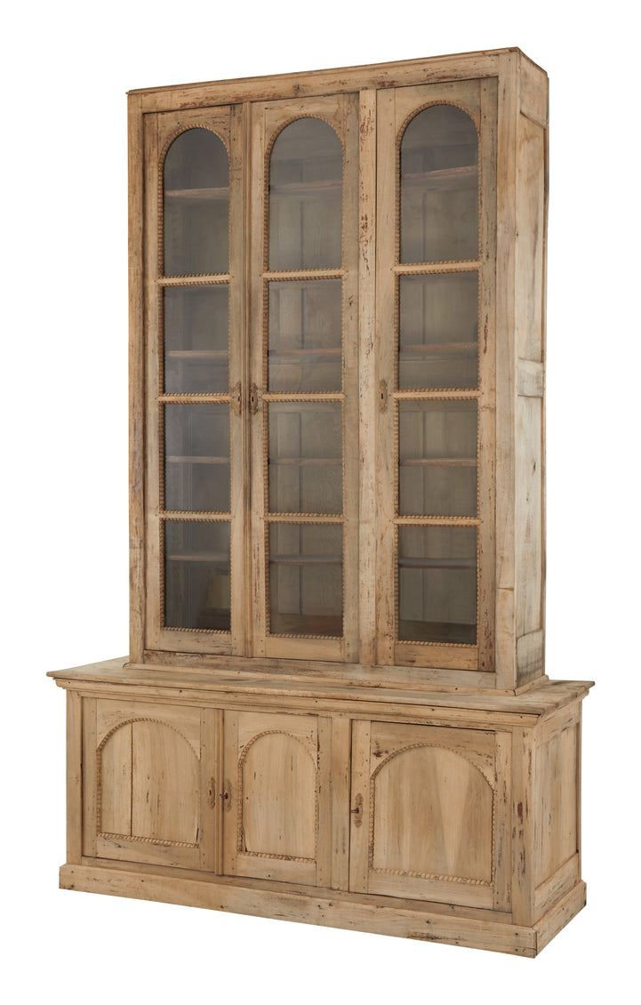 Antique Wood Breakfront