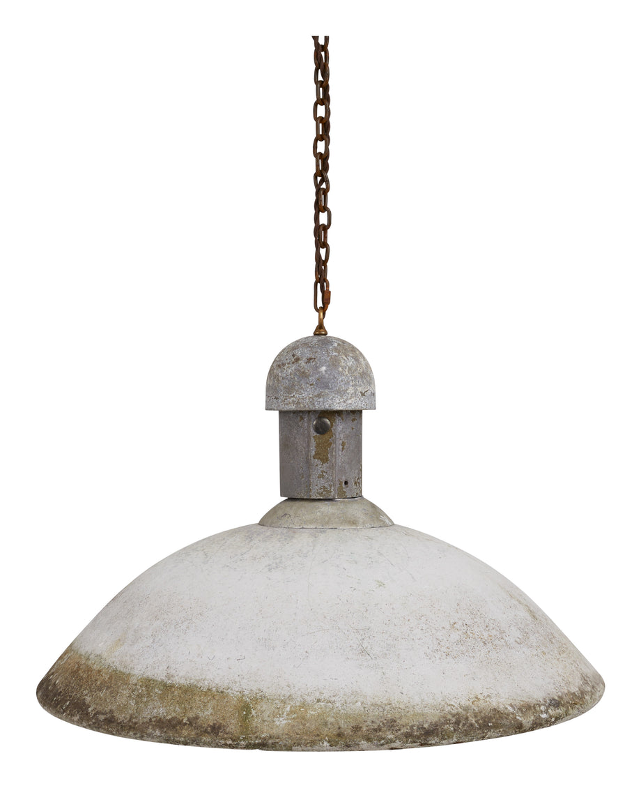 Vintage Cast Cement Pendant