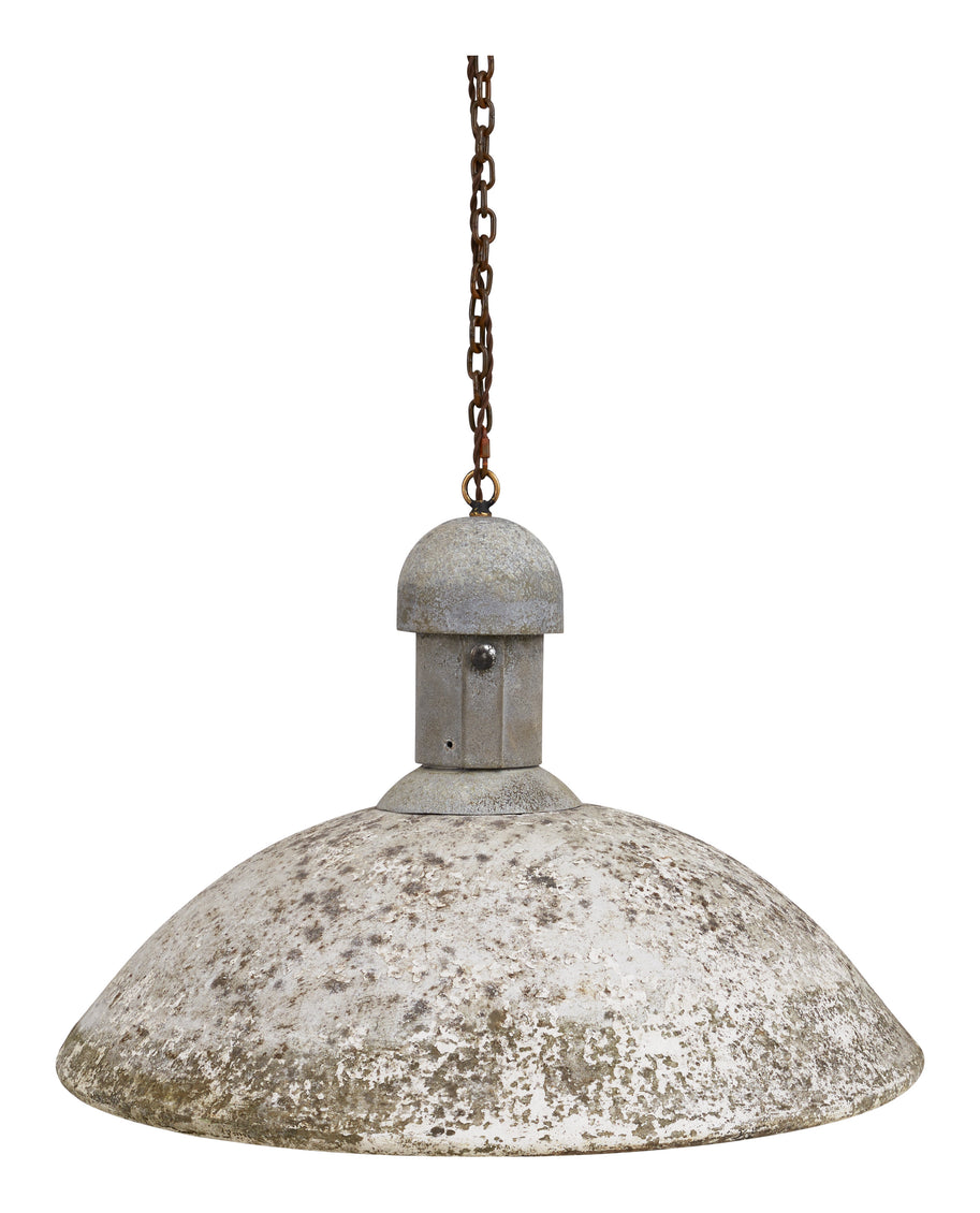 Vintage Cast Cement Pendant
