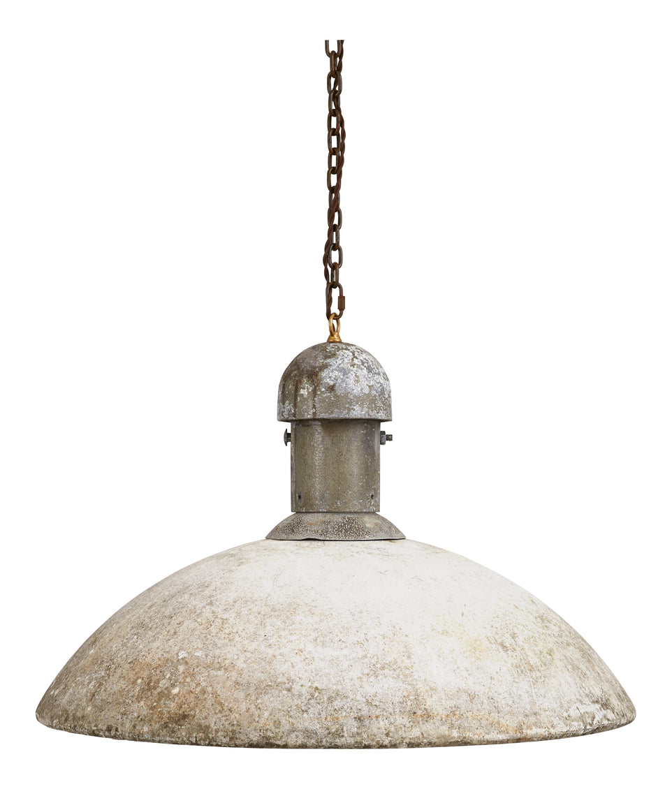 Vintage Cast Cement Pendant