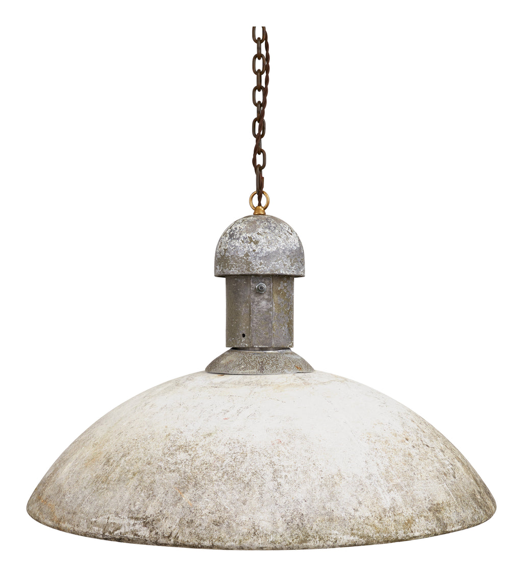 Vintage Cast Cement Pendant