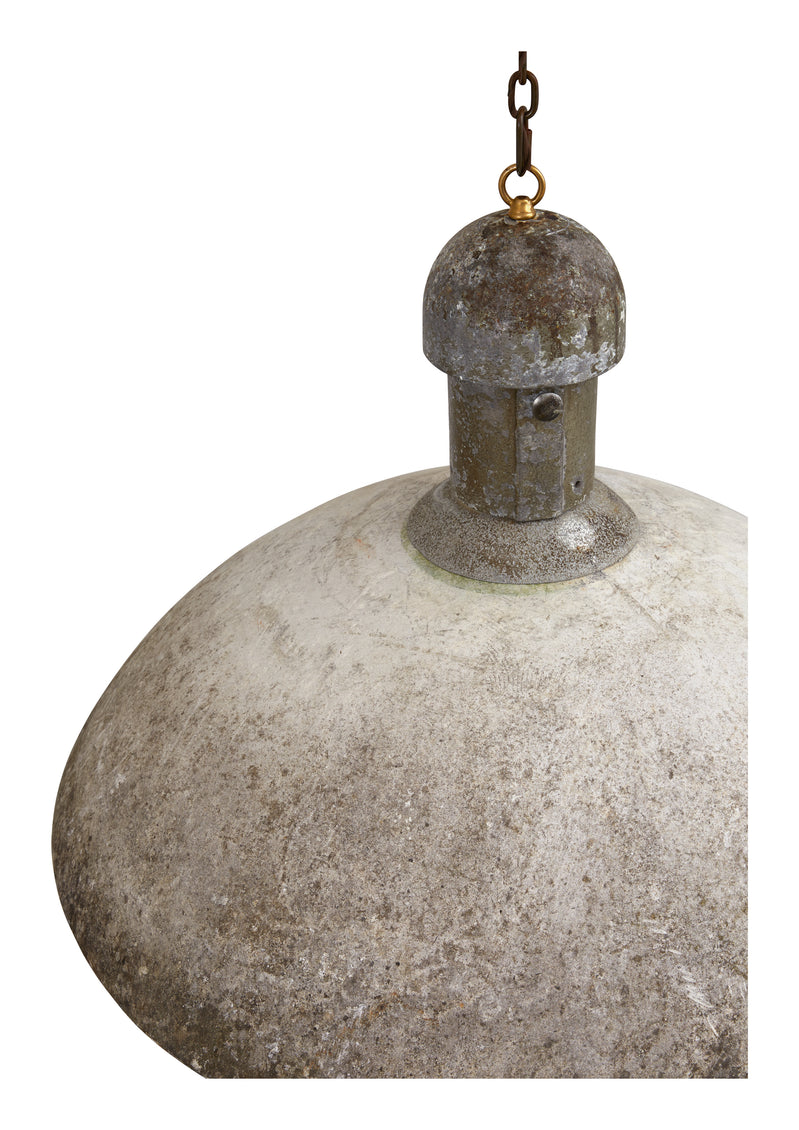 Vintage Cast Cement Pendant