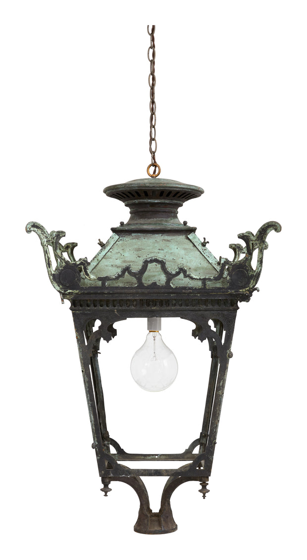 Antique French Metal Lantern