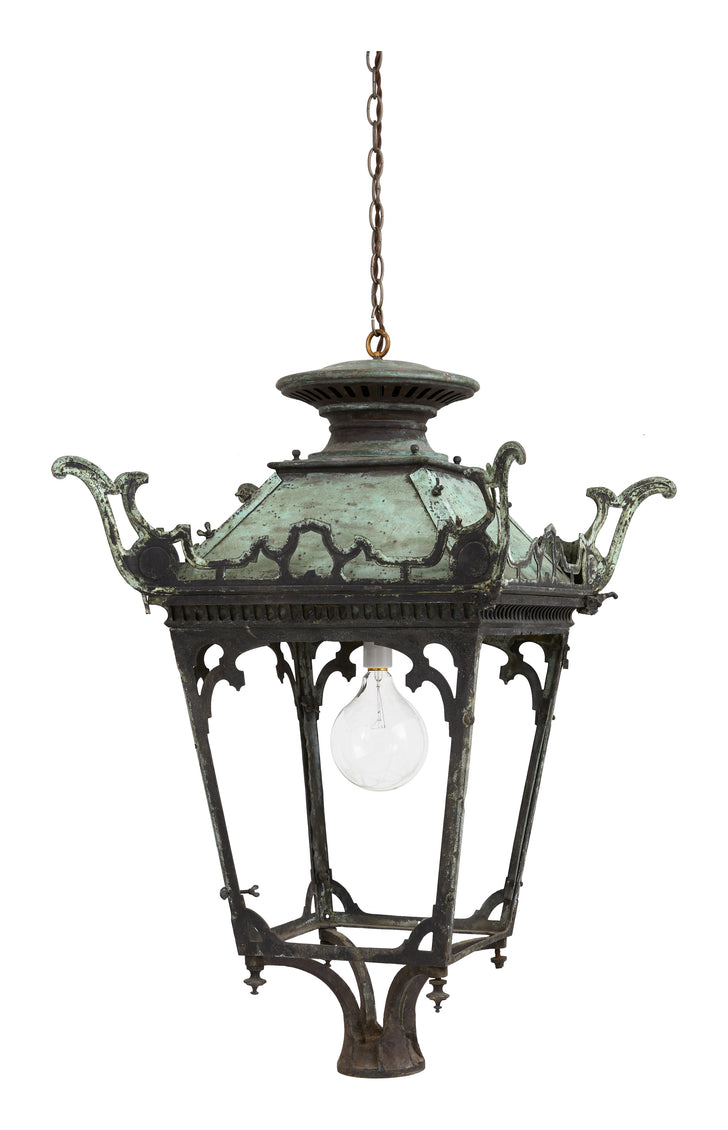 Antique French Metal Lantern