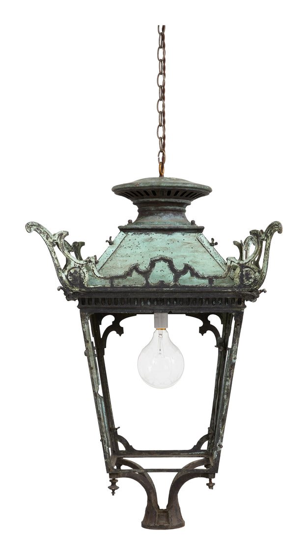 Antique French Metal Lantern