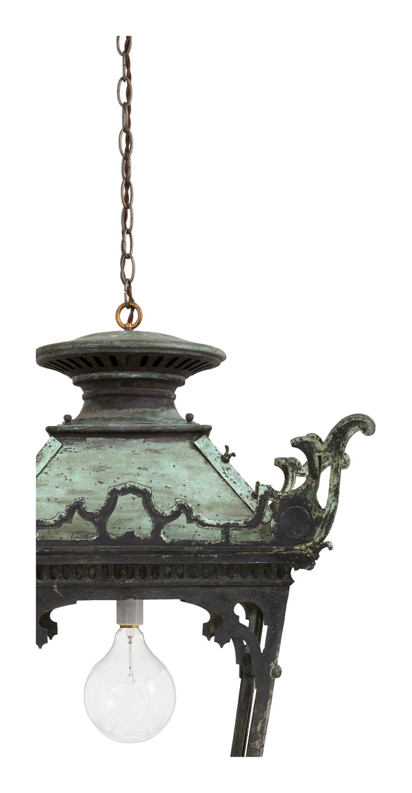 Antique French Metal Lantern