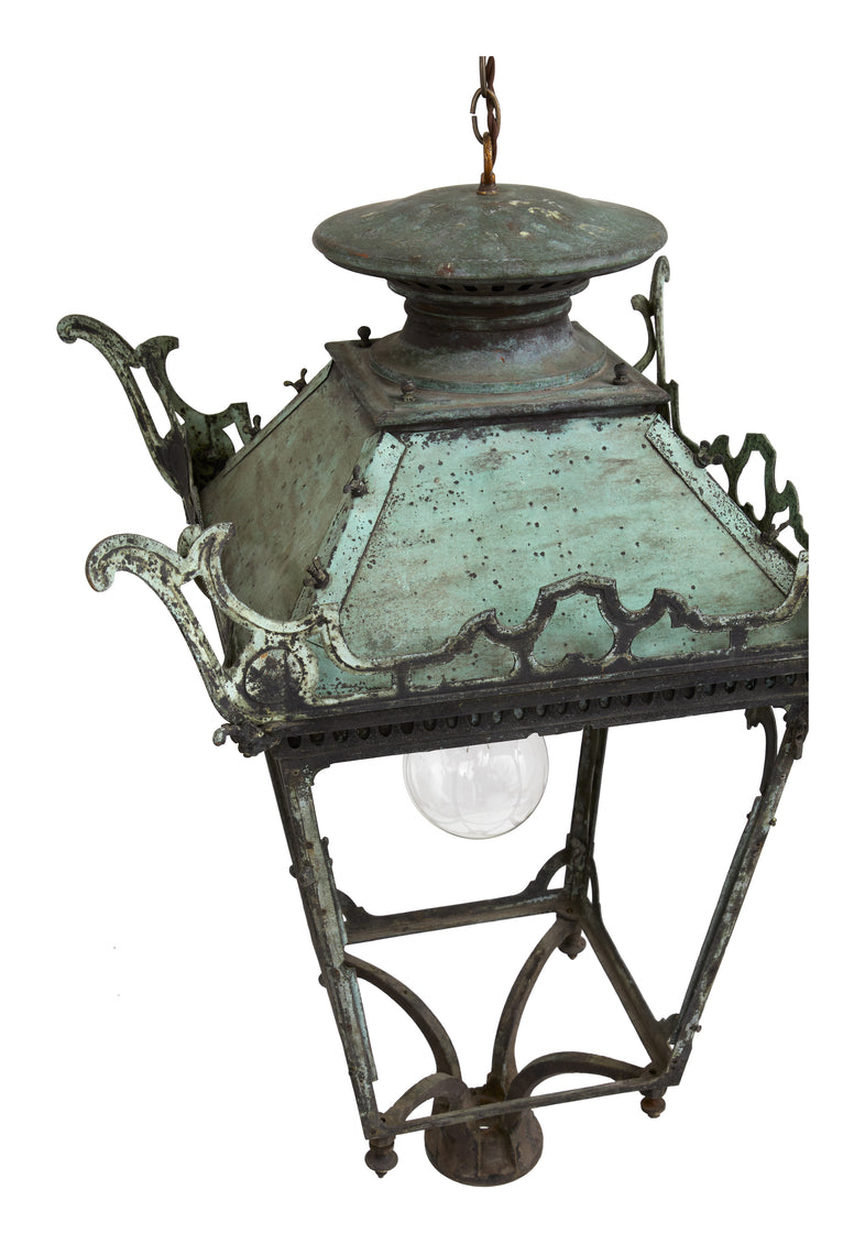 Antique French Metal Lantern