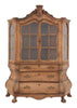 Antique Dutch Serpentine Vitrine