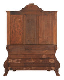 Antique Dutch Serpentine Vitrine