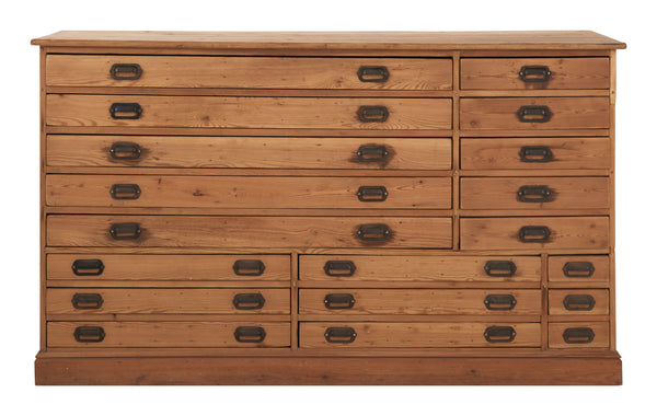 Vintage Wood Flat File